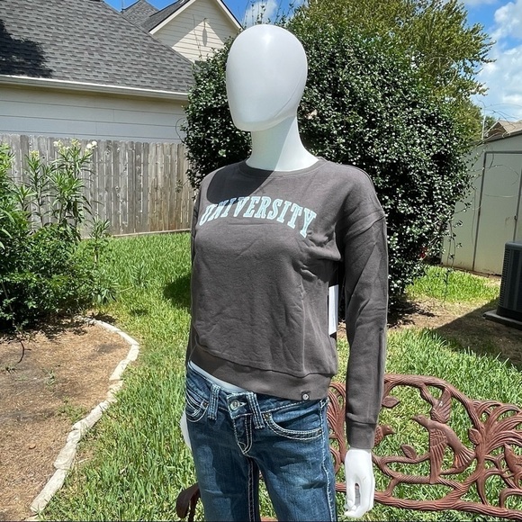 NWT GIRL’S Treasure & Bond Black Raven University Warm & Cozy Pullover - Picture 8 of 10